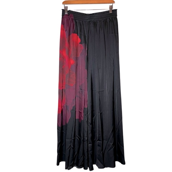 Stillwater The Widest Leg Pants Midnight Rose Floral Black Red Large NWT Boho - Picture 3 of 11